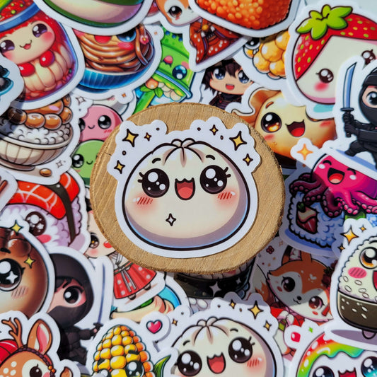 Sticker artisanal kawaii - Bao mignon Kawaiia.com